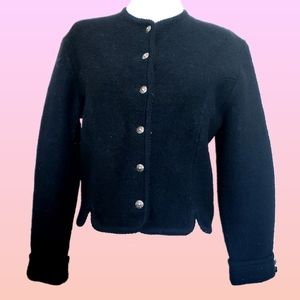 Vintage black straight cut jacket